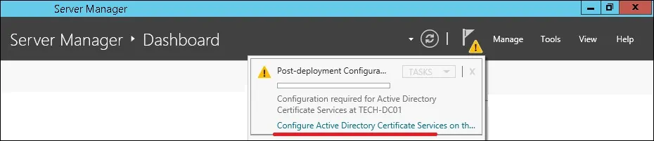certification authority post deployment