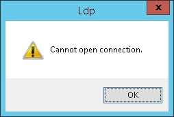 ldp error 636 warning