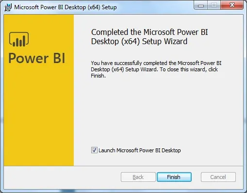 power bi desktop installation