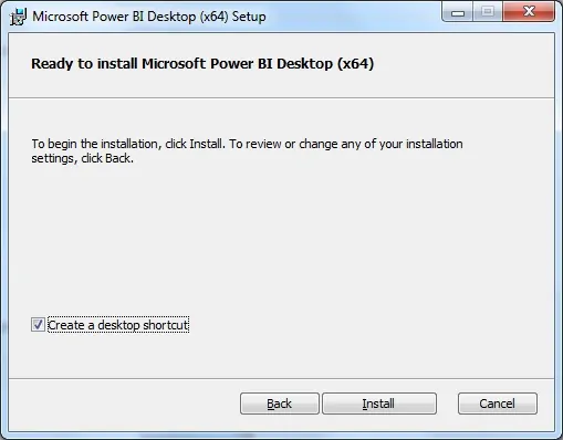 power bi install