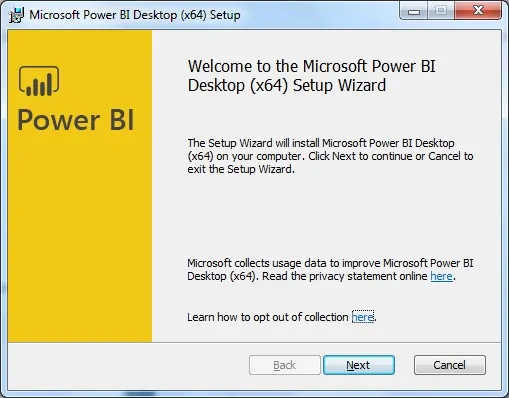 power bi installation windows