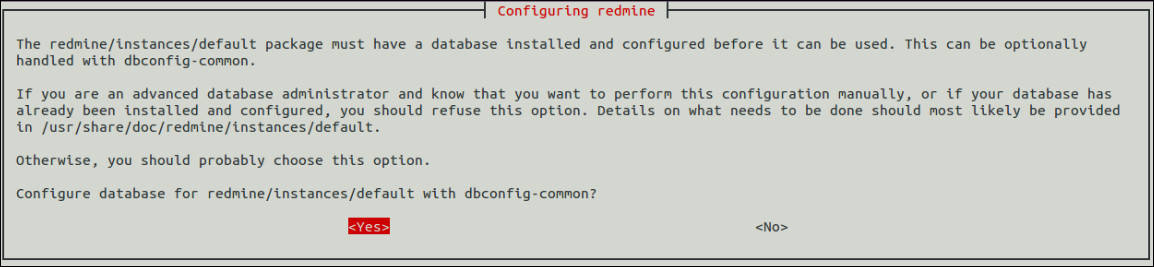 redmine install ubuntu mysql