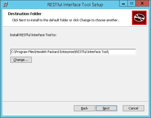 hp restful interface tool path