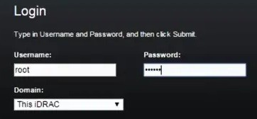 idrac login