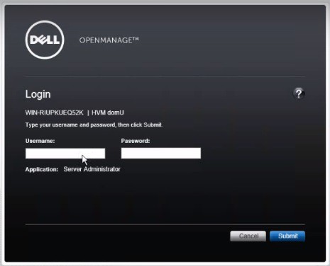 dell openmanage switch administrator default password