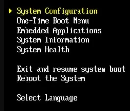 ilo System Configuration