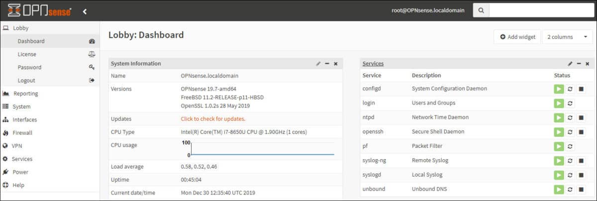 opnsense default password opnsense default password
