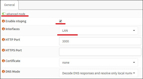 opnsense ntopng configuration