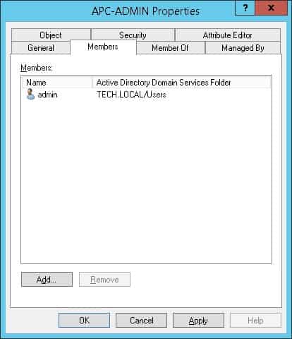 APC UPS Active directory authentication APC UPS Active directory authentication