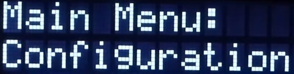 APC UPS LCD Configuration menu APC UPS LCD Configuration menu