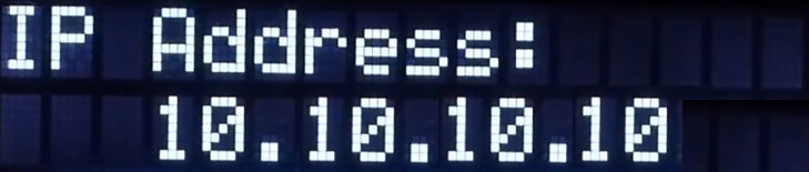 APC UPS discover Ip address LCD display APC UPS discover Ip address LCD display