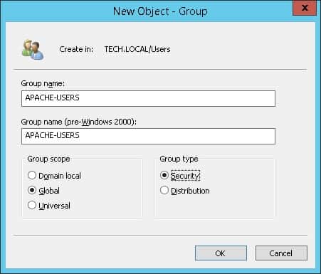 Apache Active directory authentication group