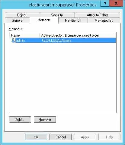Elasticsearch active directory administrators
