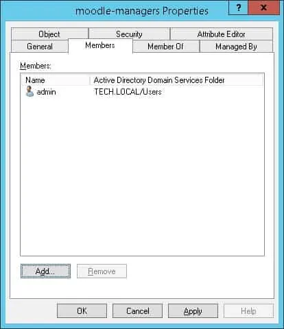 Moodle Active directory administrators
