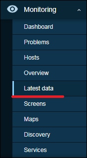 Zabbix 5 Latest data