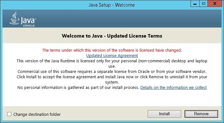 Java JRE Installation on Windows