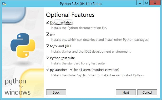 Python install Windows