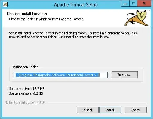 Windows - Tomcat installation path
