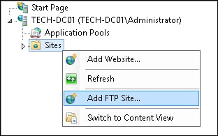Windows - FTP Server Configuration