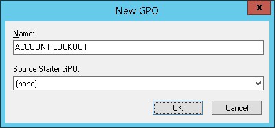 GPO ACCOUNT LOCKOUT POLICY GPO ACCOUNT LOCKOUT POLICY