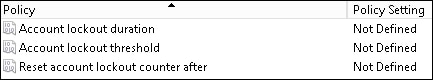 GPO - Account lockout configuration GPO - Account lockout configuration