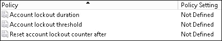 GPO - Account lockout configuration