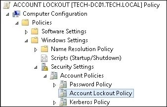 GPO - Account lockout policy