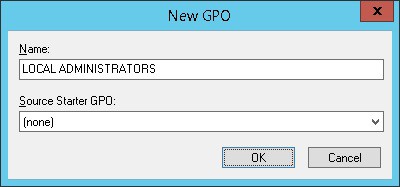 GPO - Add local administrators GPO - Add local administrators