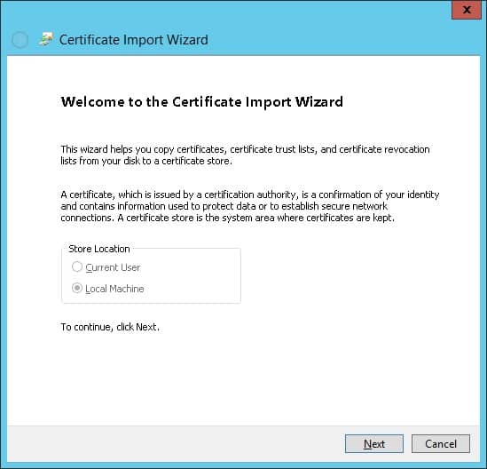 GPO - Import root certificate