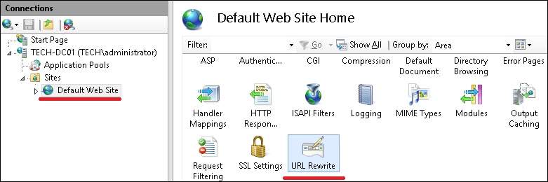 IIS - URL REWRITE - WEBSITE