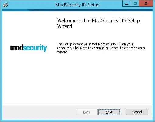 Modsecurity installation Windows