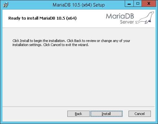 Windows MariaDB Installation