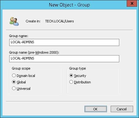 Windows group - LOCAL-ADMINS