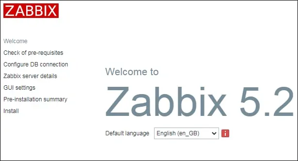 Zabbix 5-2 installation on Ubuntu