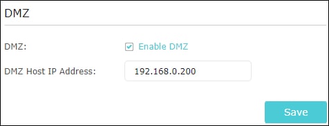 AC1200 - DMZ Configuration