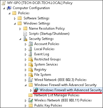 GPO - Enable Windows Firewall