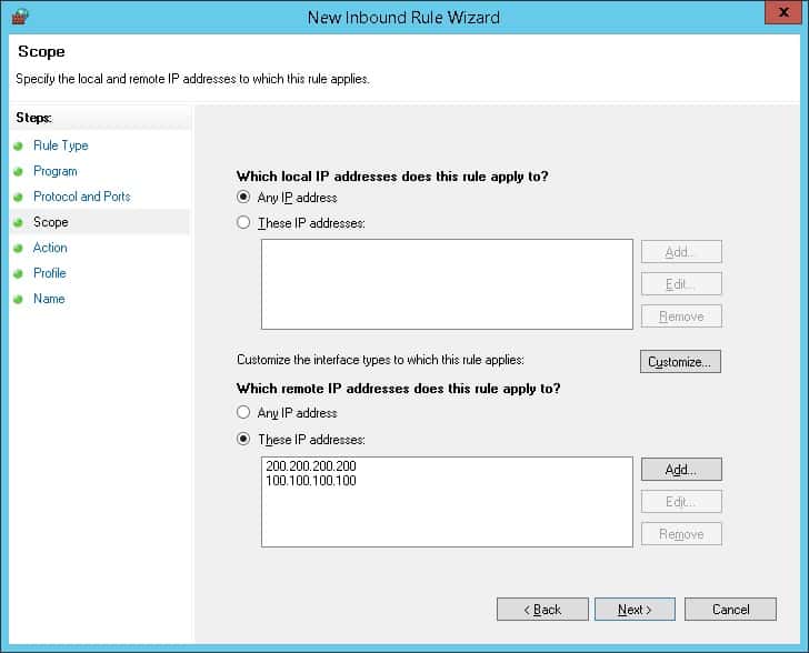 GPO - Firewall Whitelist IP address 04