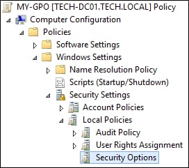 GPO - Local security options
