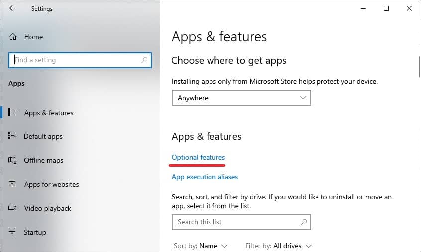 Install Rsat on Windows - optional features