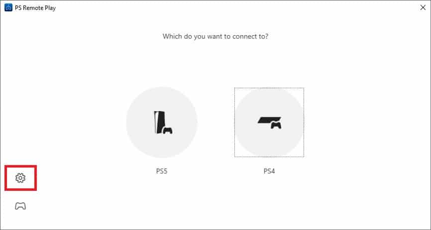 PS REMOTE PLAY - Settings