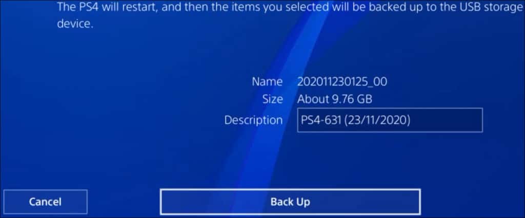 PS4 - Backup games and configuration