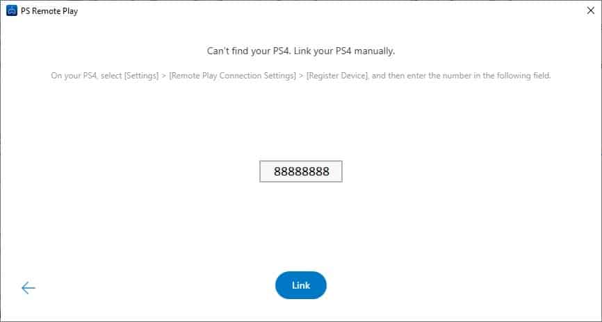 PS4 - Computer link to Playstation