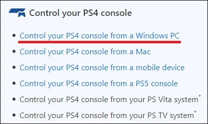 Playstation - Remote play on Windows
