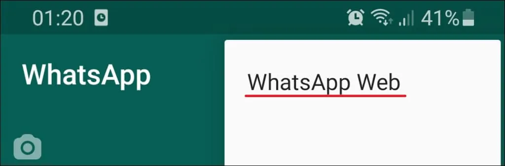 Whatsapp web on Computer