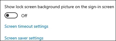 Windows 10 - Disable the Slideshow on the locked screen