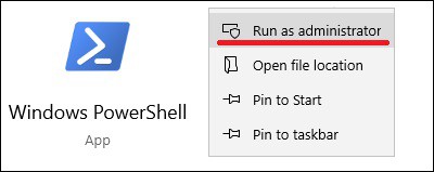 Windows 10 - powershell elevated