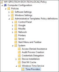GPO - NTP client configuration