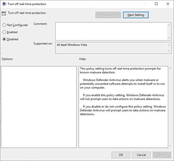 Tutorial GPO - Enable Windows Defender cloud-based protection