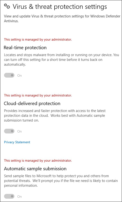 GPO Windows defender - Cloud protection
