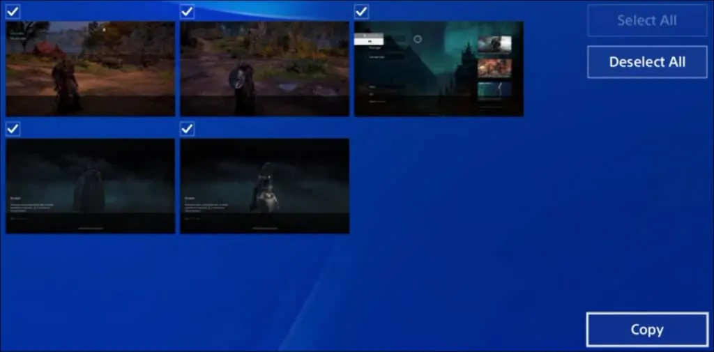 Playstation - Copying screenshot to usb device